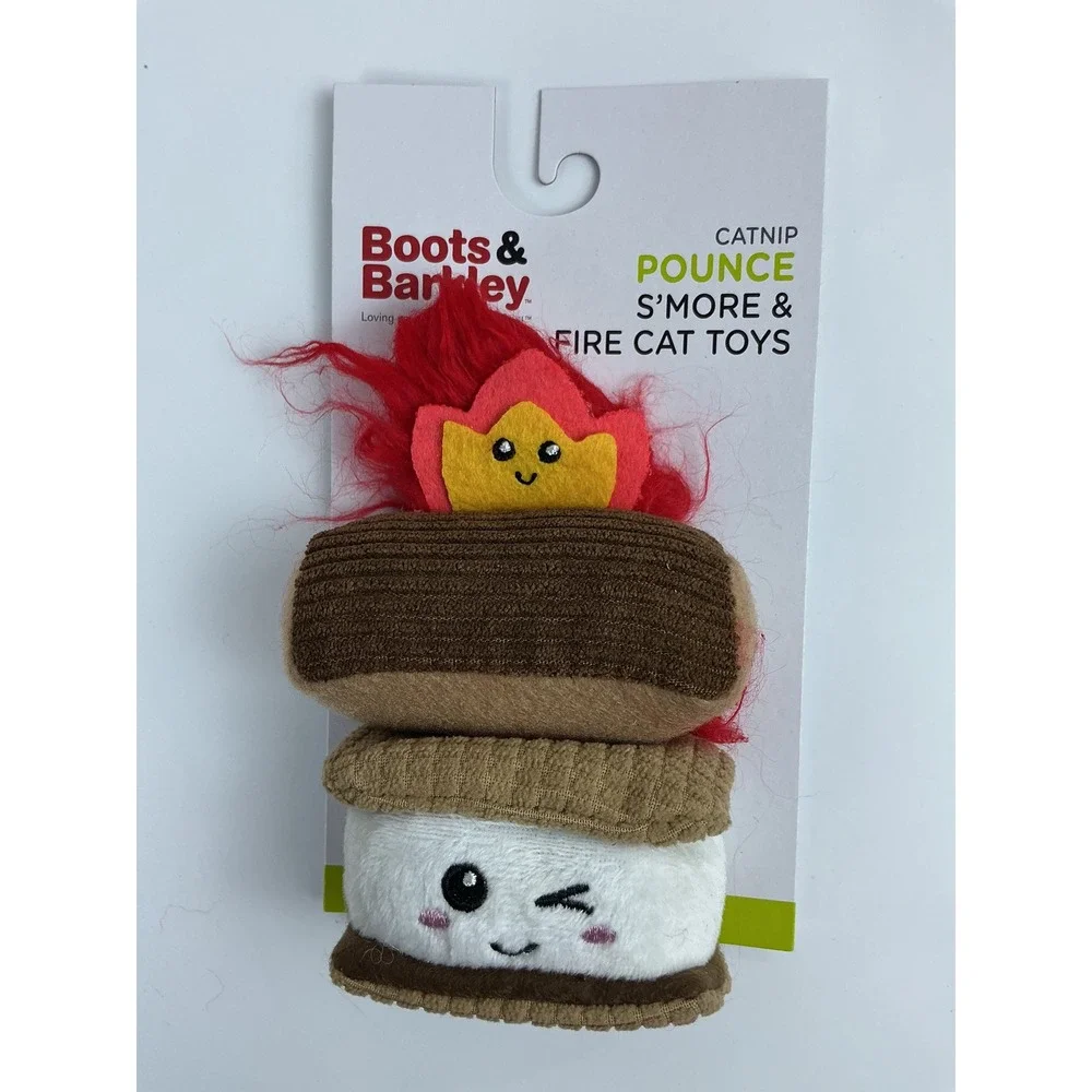 2 Boots Barkley Catnip S SMore Fire‎ Cat Toys Set Of Two All Day Play